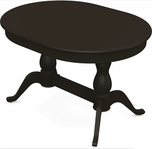 Обеденный раздвижной стол Фабрицио-2 исп. Овал 1600, Тон 11 Покраска + патина с прорисовкой (на столешнице) в Кургане