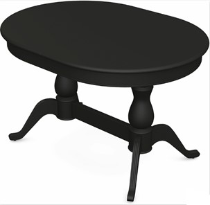 Кухонный раздвижной стол Фабрицио-2 исп. Овал 1600, Тон 12 Покраска + патина с прорисовкой (на столешнице) в Кургане - предосмотр