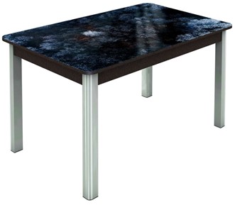 Кухонный стол раздвижной Гамбург исп. 1, ноги метал. крашеные №23 (Exclusive h108/венге) в Кургане