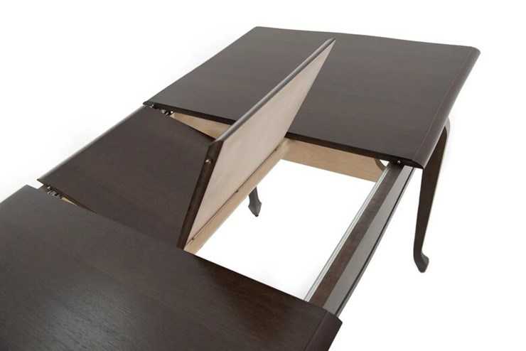 Кухонный стол раздвижной Кабриоль 1200х800, (Тон 7 - Орех тёмный) Морилка/Эмаль в Шадринске - изображение 8