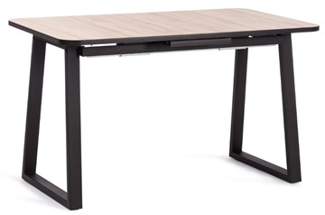 Кухонный раздвижной стол MALTIDO ЛДСП/HPL/металл, 130/160x75x75 Дуб Вотан/чёрный арт.19745 в Шадринске