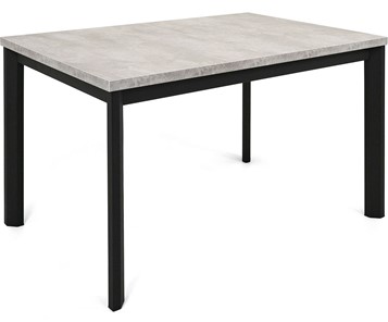 Раздвижной стол Нагано-2L (ноги черные, светлый цемент) в Шадринске
