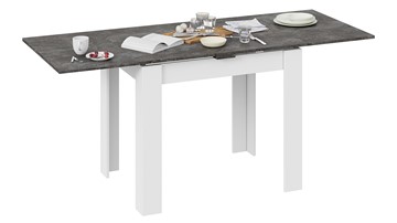 Кухонный стол раскладной Промо тип 3 (Белый/Ателье темный) в Шадринске - предосмотр 3
