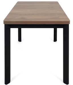 Раздвижной стол Токио-2L (ноги металлические черные, дуб табако) в Шадринске - предосмотр 2