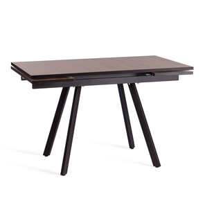 Кухонный раздвижной стол VIGO ЛДСП/HPL/металл,120x80x30х30х75 см, Дуб Вотан/чёрный арт.20622 в Шадринске