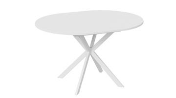 Обеденный раздвижной стол Мэдисон Тип 1 (Белый муар, Белый) в Кургане - предосмотр 3