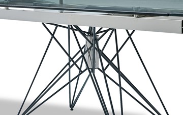 Кухонный стол раскладной T-041 (140) прозрачный в Шадринске - предосмотр 2