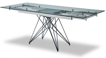 Кухонный стол раскладной T-041 (140) прозрачный в Шадринске - предосмотр 3