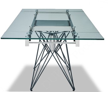 Кухонный стол раскладной T-041 (140) прозрачный в Шадринске - предосмотр 4