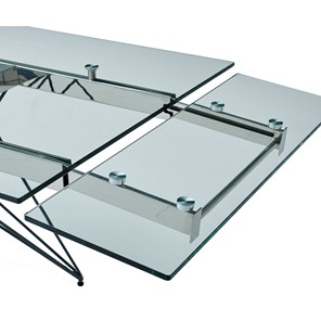 Кухонный стол раскладной T-041 (140) прозрачный в Шадринске - предосмотр 5