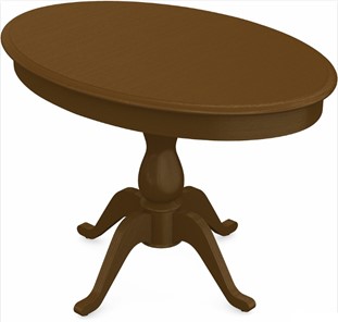 Кухонный раскладной стол Фабрицио-1 исп. Эллипс, Тон 2 Покраска + патина с прорисовкой (на столешнице) в Кургане
