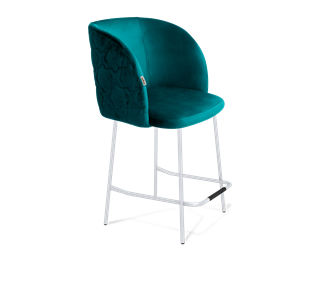 Полубарный стул SHT-ST33-1 / SHT-S29P-1 (альпийский бирюзовый/хром лак) в Шадринске