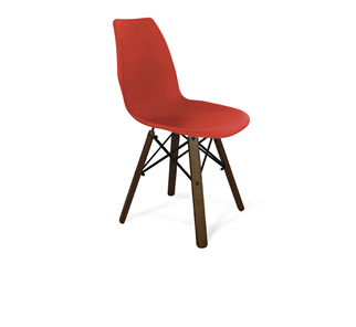 Обеденный стул SHT-ST29/S70 (красный ral 3020/темный орех/черный) в Шадринске