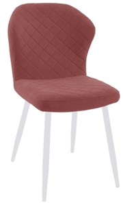 Обеденный стул 239 розовый, ножки белые в Шадринске