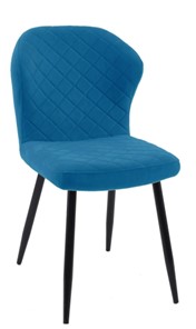 Кухонный стул 239 синий, ножки черные в Шадринске