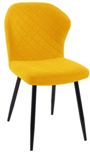 Обеденный стул 239 желтый, ножки черные в Шадринске