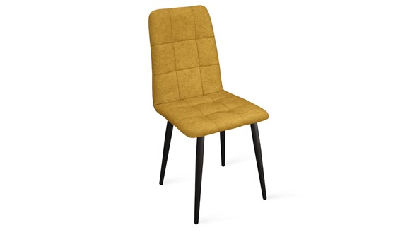 Кухонный стул Аспен К1С (Черный муар/Микровелюр Duna Curcuma) в Шадринске - изображение