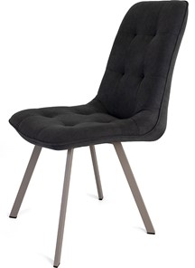 Обеденный стул Бакарди, ноги мокко прямоугольные 1-Q3015/велюр T180 Горький шоколад в Шадринске