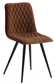 Обеденный стул CHILLY X (mod.7096) 45х53х88 коричневый barkhat 11/черный арт.15557 в Шадринске