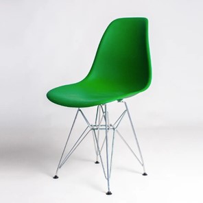 Обеденный стул DSL 110 Chrom (зеленый) в Кургане