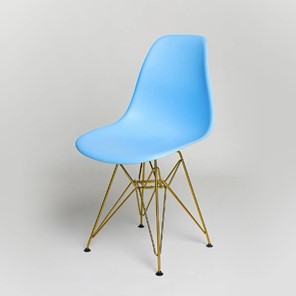 Обеденный стул DSL 110 Gold (голубой) в Шадринске