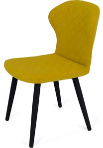 Кухонный стул Марио (Желтый Т182/ноги черные) в Кургане