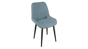 Обеденный стул Марвел Исп. 2 К1С (Черный муар/Микровелюр Duna Dustry Blue) в Шадринске