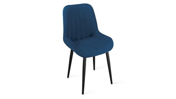 Обеденный стул Марвел Исп. 2 К1С (Черный муар/Велюр Confetti Blue) в Кургане