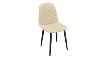 Обеденный стул Шерри К1С (Черный муар/Велюр Confetti Cream) в Шадринске