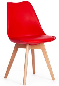 Обеденный стул TULIP (mod. 73) 48,5х52,5х83 красный арт.14208 в Шадринске