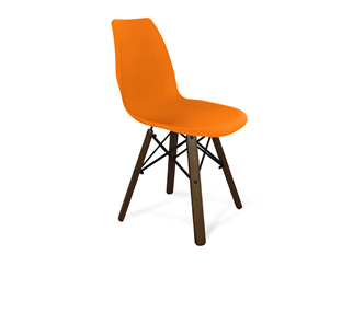Кухонный стул SHT-ST29/S70 (оранжевый ral2003/темный орех/черный) в Шадринске