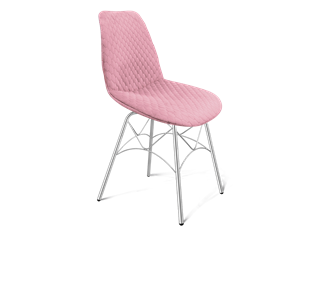 Обеденный стул SHT-ST29-С22 / SHT-S107 (розовый зефир/хром лак) в Кургане