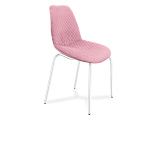 Обеденный стул SHT-ST29-С22 / SHT-S130 HD (розовый зефир/хром лак) в Шадринске