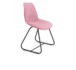 Обеденный стул SHT-ST29-С22 / SHT-S38 (розовый зефир/черный муар) в Шадринске