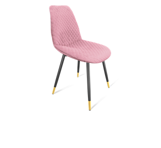 Обеденный стул SHT-ST29-С22 / SHT-S95-1 (розовый зефир/черный муар/золото) в Кургане
