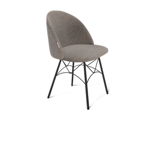 Обеденный стул SHT-ST35 / SHT-S107 (тростниковый сахар/черный муар) в Шадринске