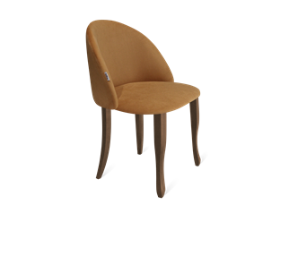 Обеденный стул SHT-ST35 / SHT-S122 (горчичный/темный орех/черный муар) в Шадринске