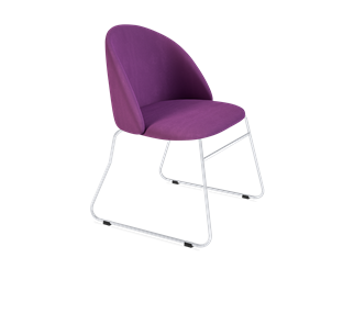 Обеденный стул SHT-ST35 / SHT-S167 (ягодное варенье/хром лак) в Шадринске