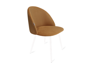 Обеденный стул SHT-ST35 / SHT-S95-1 (горчичный/белый муар) в Кургане