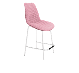 Полубарный стул SHT-ST29-С22 / SHT-S29P-1 (розовый зефир/белый муар) в Кургане