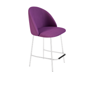 Полубарный стул SHT-ST35 / SHT-S29P-1 (ягодное варенье/белый муар) в Шадринске