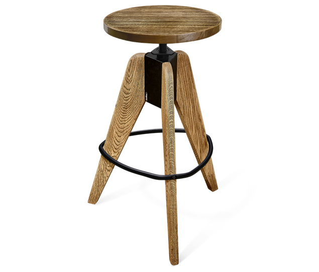 Барный стул SHT-ST29-C12/S92 (ежевичное вино/брашированный коричневый/черный муар) в Кургане - изображение 5
