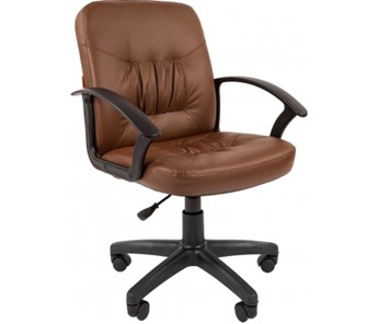 Офисное кресло CHAIRMAN 651 ЭКО коричневое в Шадринске