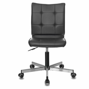 Офисное кресло Brabix Stream MG-314 (без подлокотников, пятилучие серебристое, экокожа, черное) 532077 в Кургане