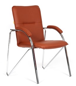 Офисное кресло CHAIRMAN 850 Экокожа Terra 111 коричневая в Кургане - предосмотр