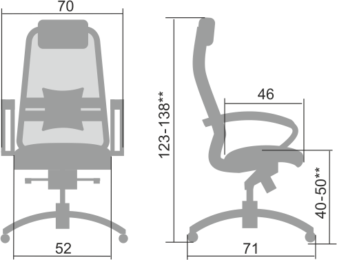 Кресло компьютерное Samurai S-1.04, бежевый в Шадринске - изображение 1