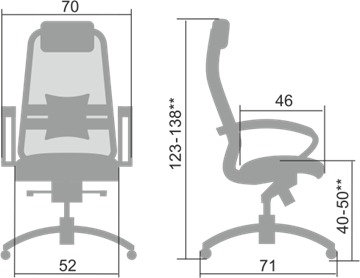 Офисное кресло Samurai S-1.04, серый в Шадринске - предосмотр 1