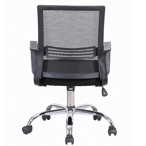 Кресло офисное Brabix Daily MG-317 (с подлокотниками, хром, черное) 531833 в Кургане - изображение 2