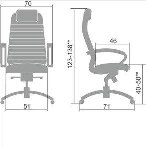 Кресло офисное Samurai KL-1.041 бежевый в Шадринске - предосмотр 1