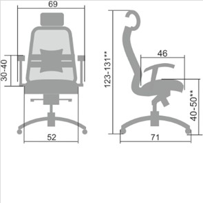 Офисное кресло Samurai SL-3.04, черный плюс в Шадринске - предосмотр 1